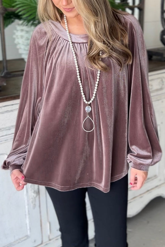 Luxurious Velvet Swing Top