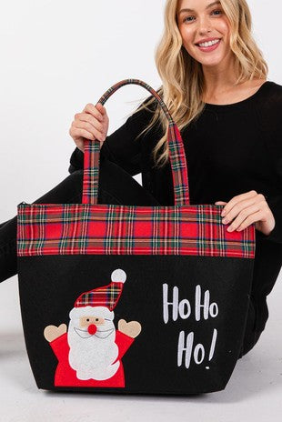 Ho Ho Ho Letter Santa Christmas Tote Bag