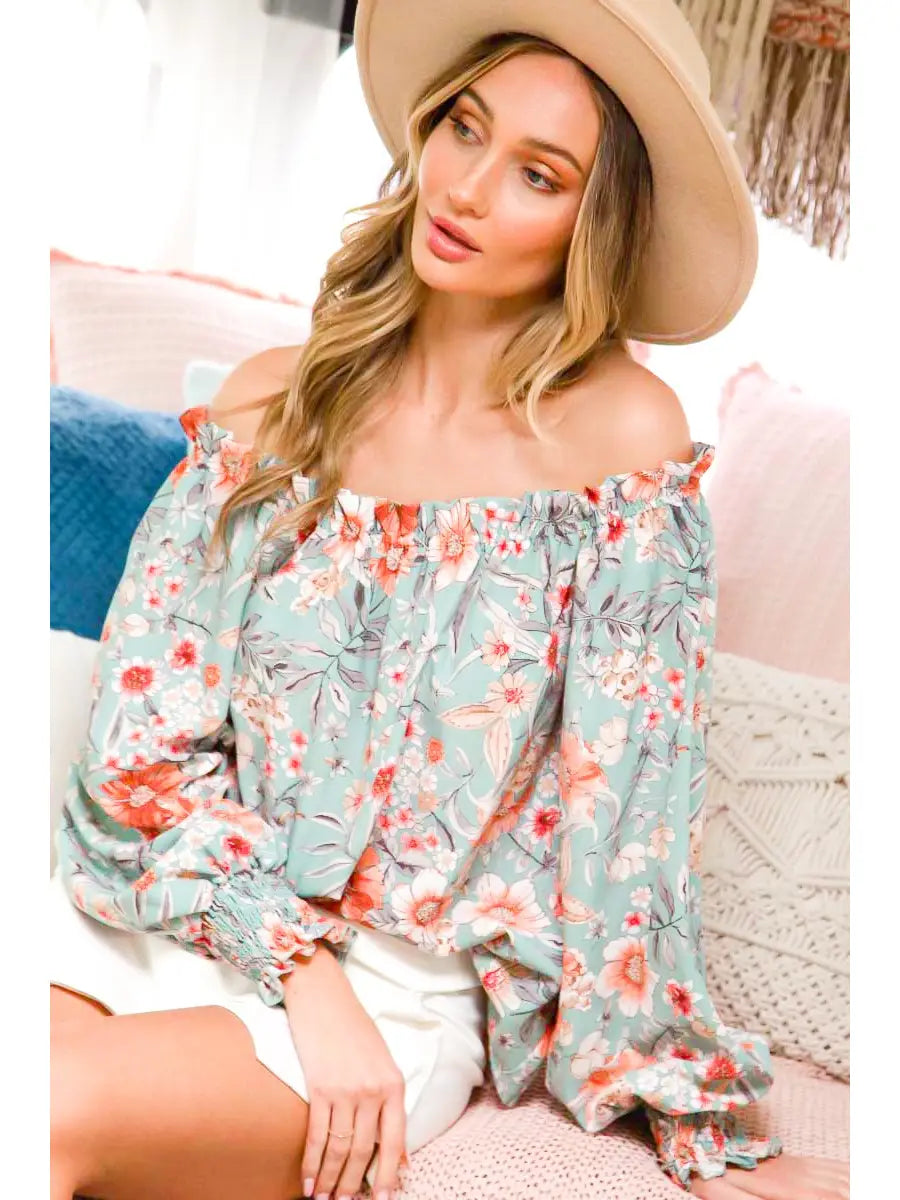 Flirty Floral Bohemian Top