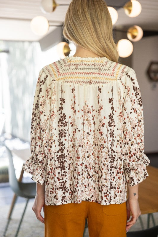 Bloom & Smock Floral Top