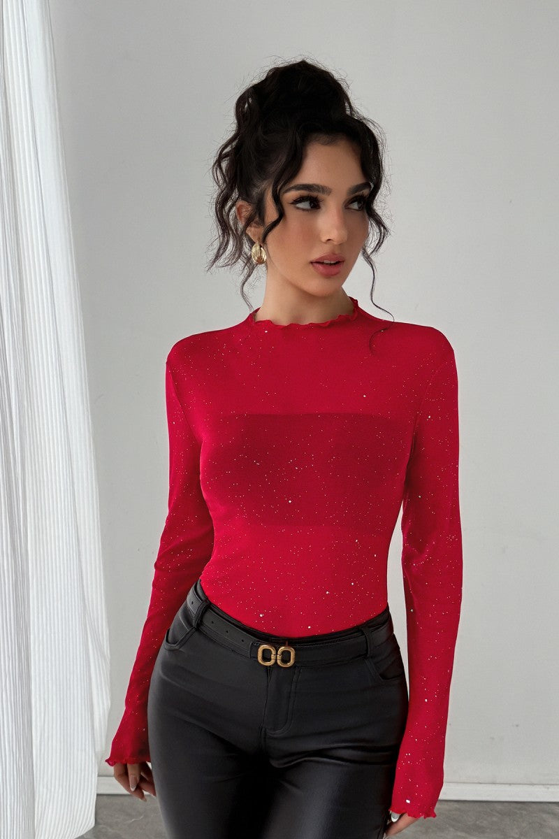 Starstruck Sparkle Mesh Top
