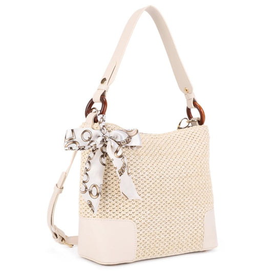 Sun-Kissed Straw Bucket Bag