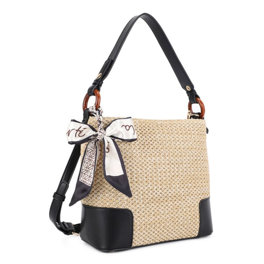 Coastal Chic Straw Bucket Bag
