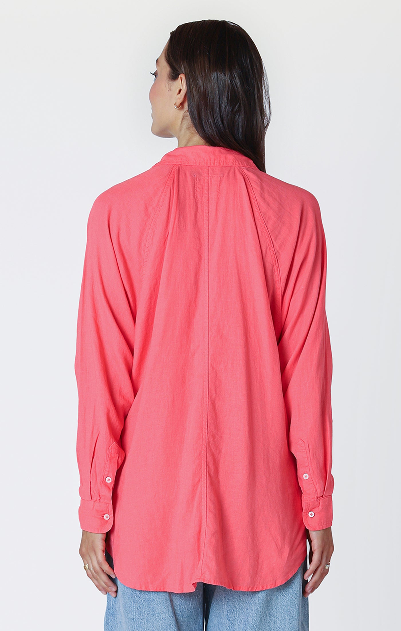 Bright Coral Button Up Shirt