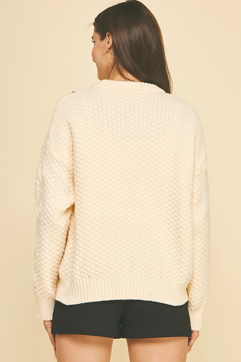 Holly Jolly Cable Knit Sweater