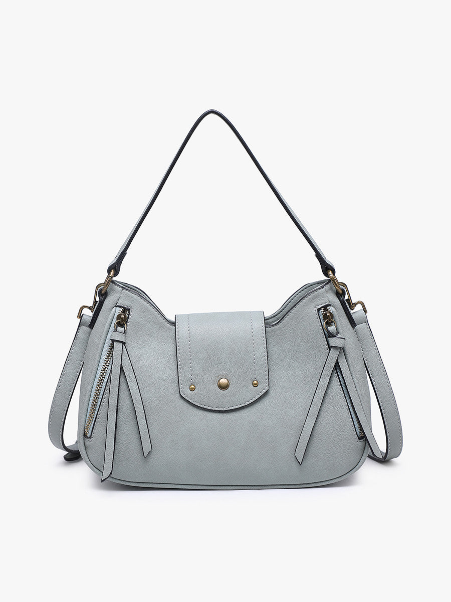 Leilani Twist-Lock Crossbody/Satchel w/ Adjustable Strap