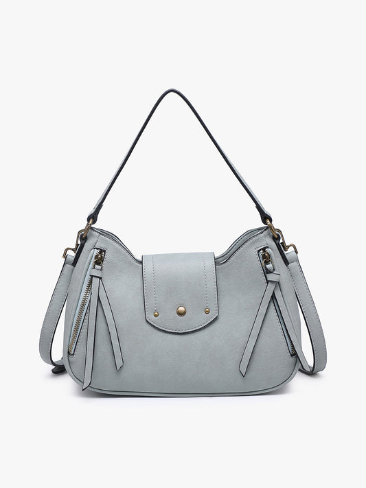 Leilani Twist-Lock Crossbody/Satchel w/ Adjustable Strap