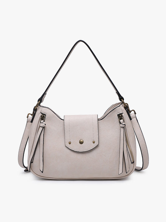 Leilani Twist-Lock Crossbody/Satchel w/ Adjustable Strap