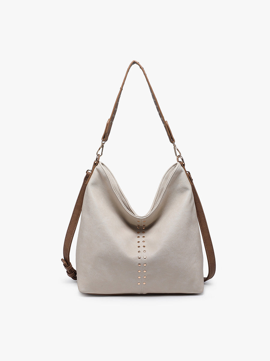 Emery Slouchy Hobo w/ Stud Detailing