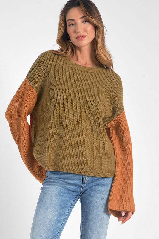 Fall Embrace Color Block Sweater