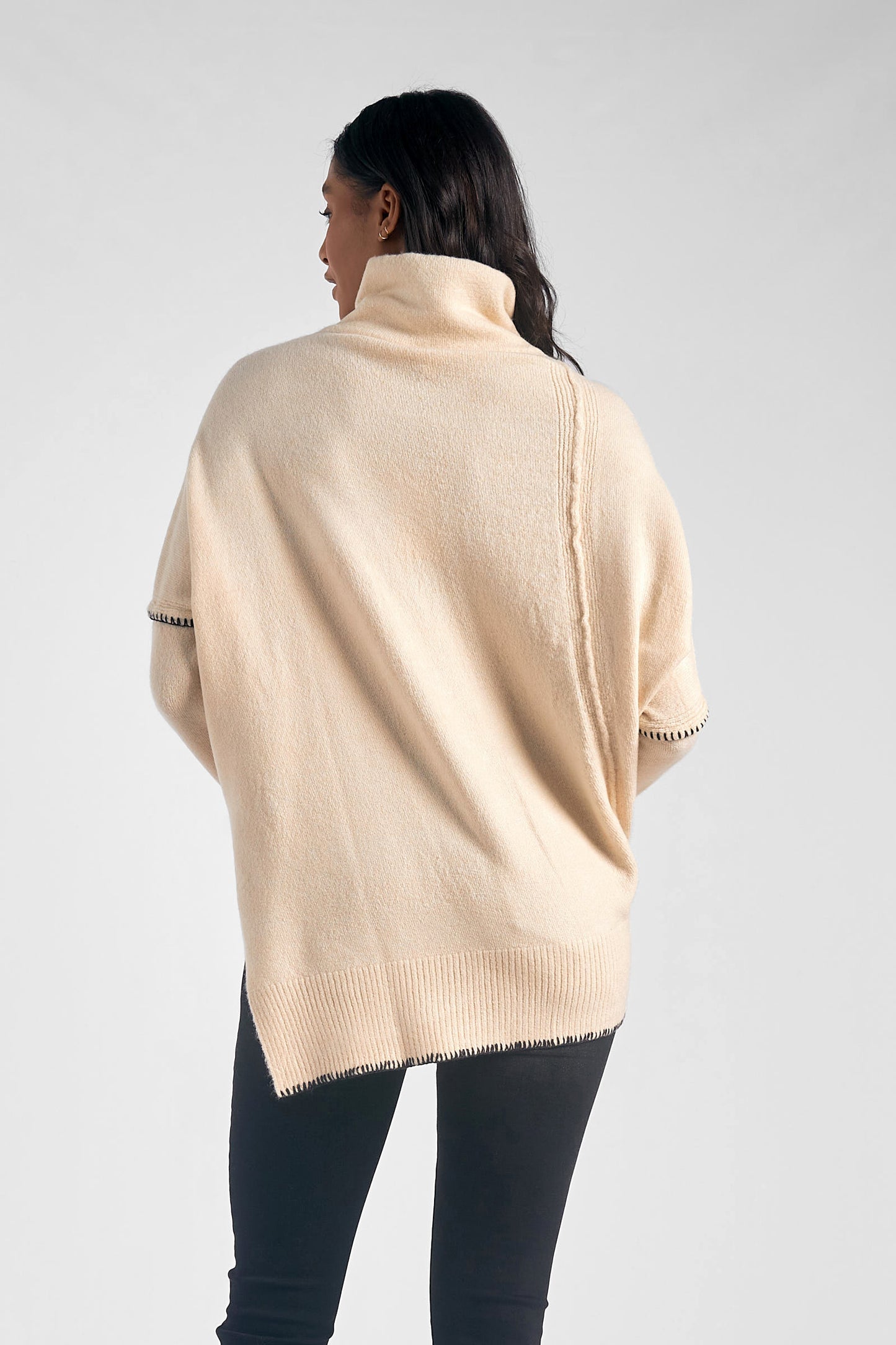 All Stitched Up Asymmetrical Sweater