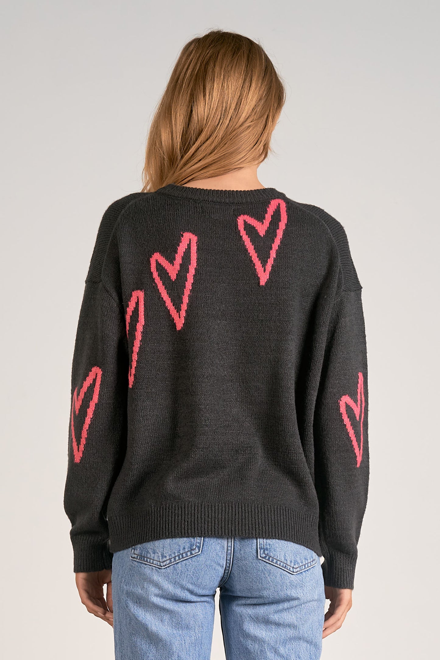 Black Heart Crewneck Sweater