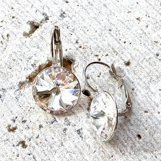 Clear Swarovski Crystal Earrings