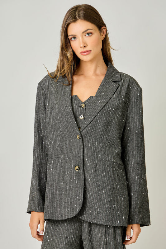 The Sparklet Pinstripe Blazer