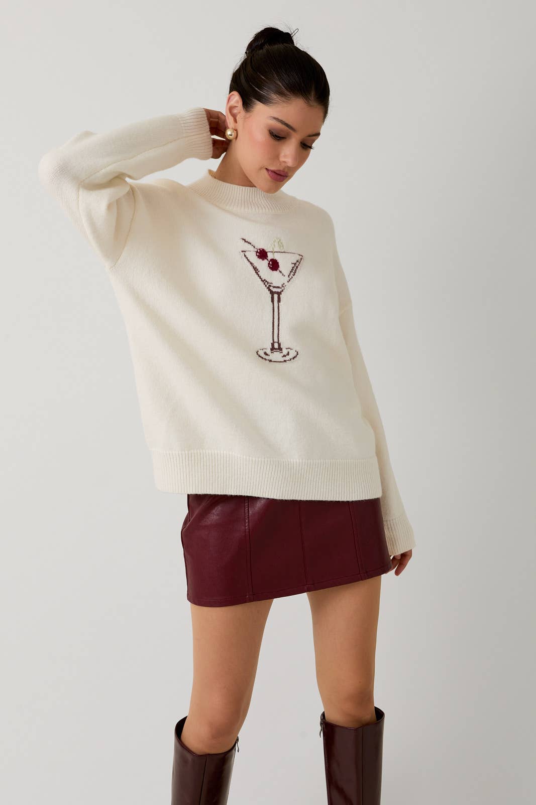 Cherry on Top Graphic Sweater