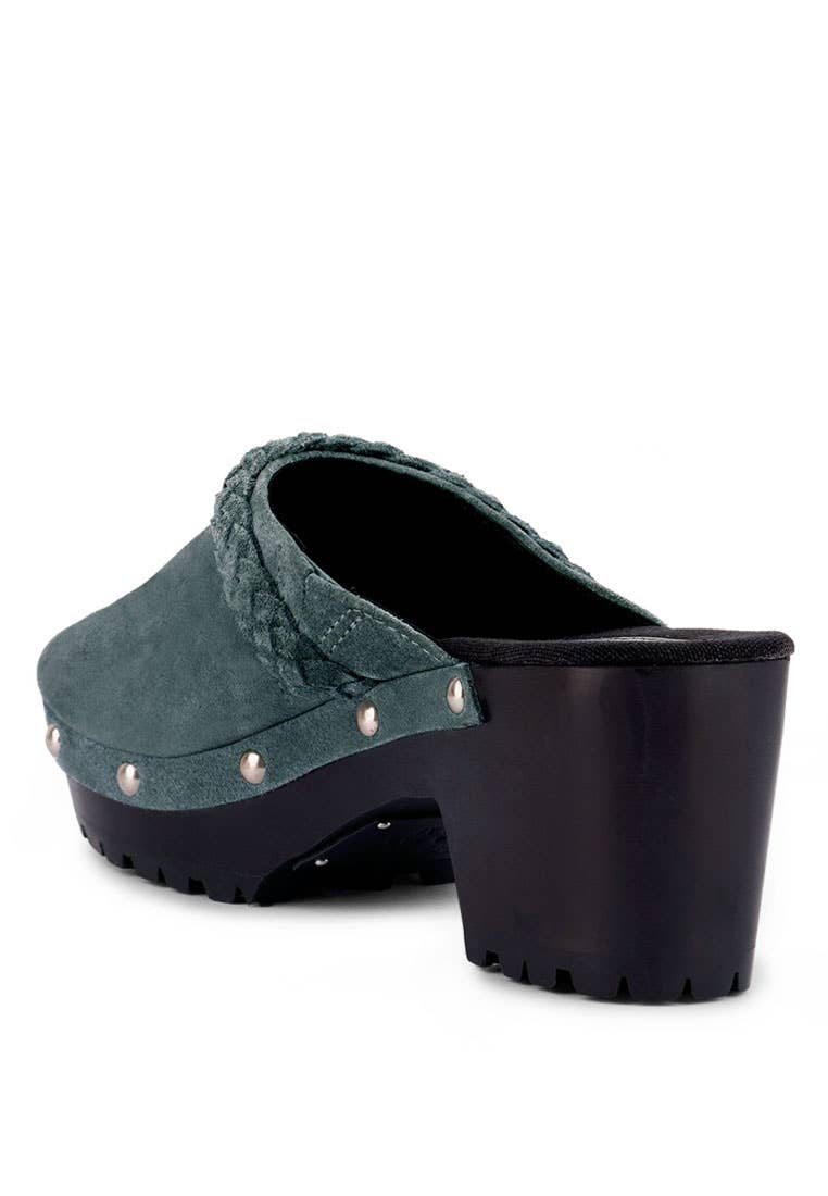 Inca Fine Suede Leather Clogs