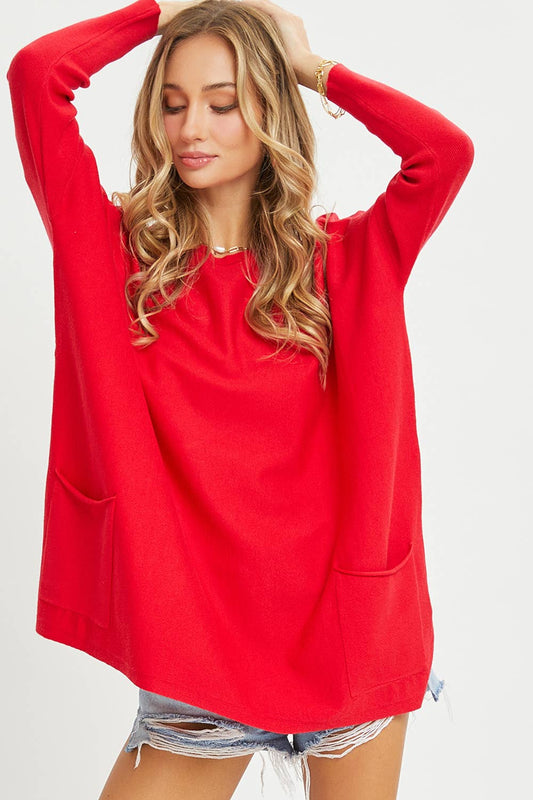 Comfy Oversized Tunic Sweater