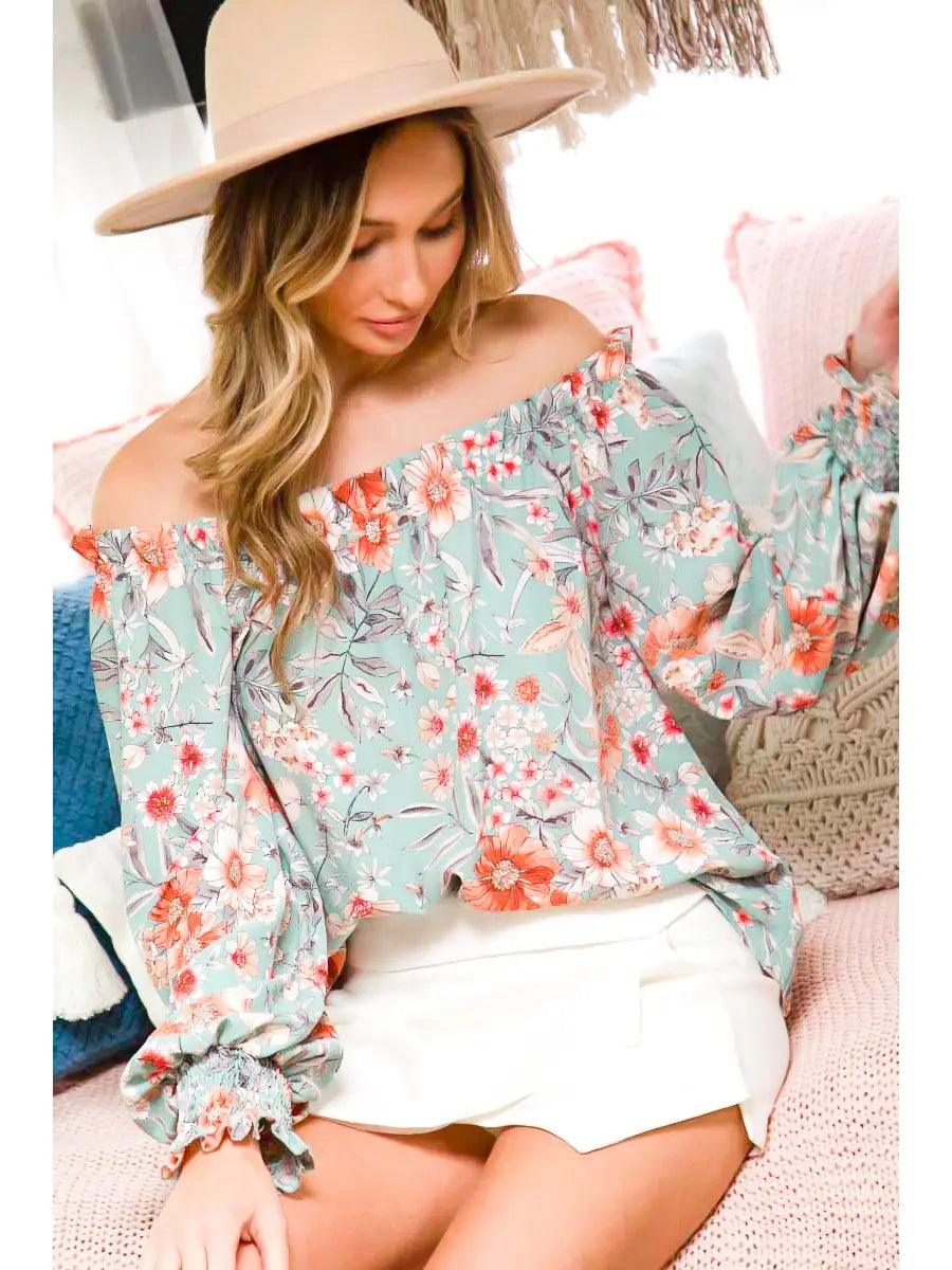 Flirty Floral Bohemian Top