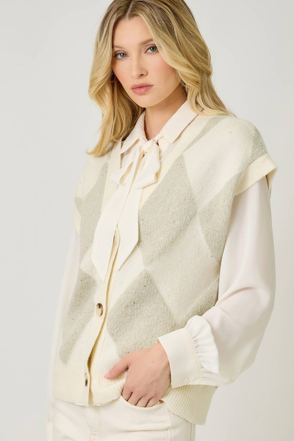 Shimmer & Shine Argyle Sweater Vest