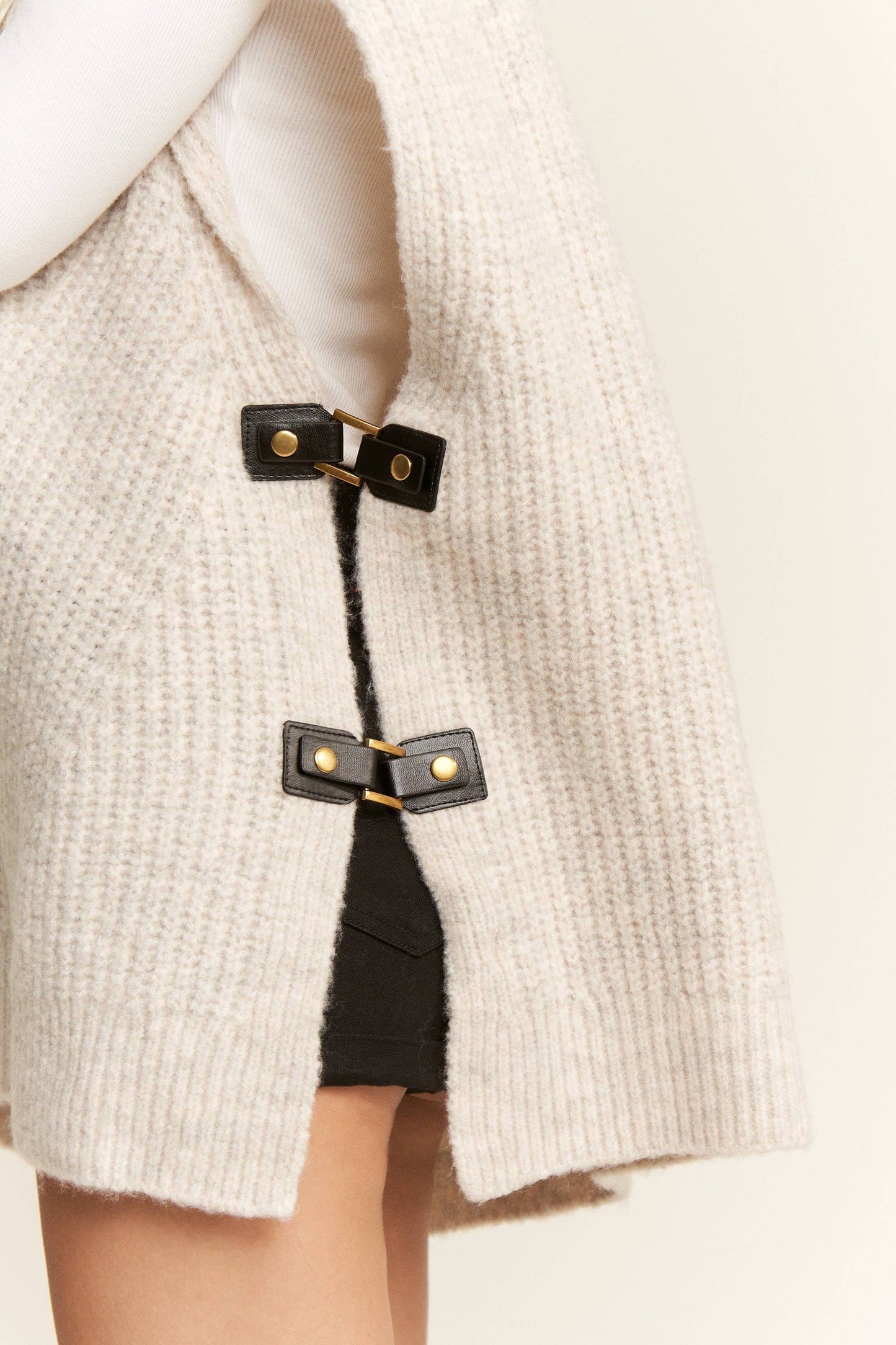 Buckle Up, Buttercup Oversized Sweater Vest