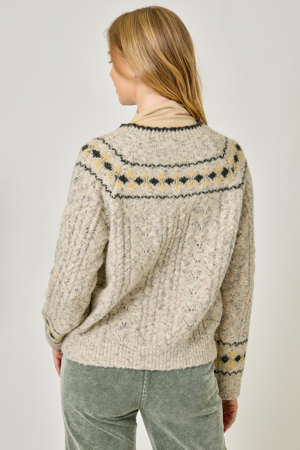 Fair Isle Cardigan Sweater