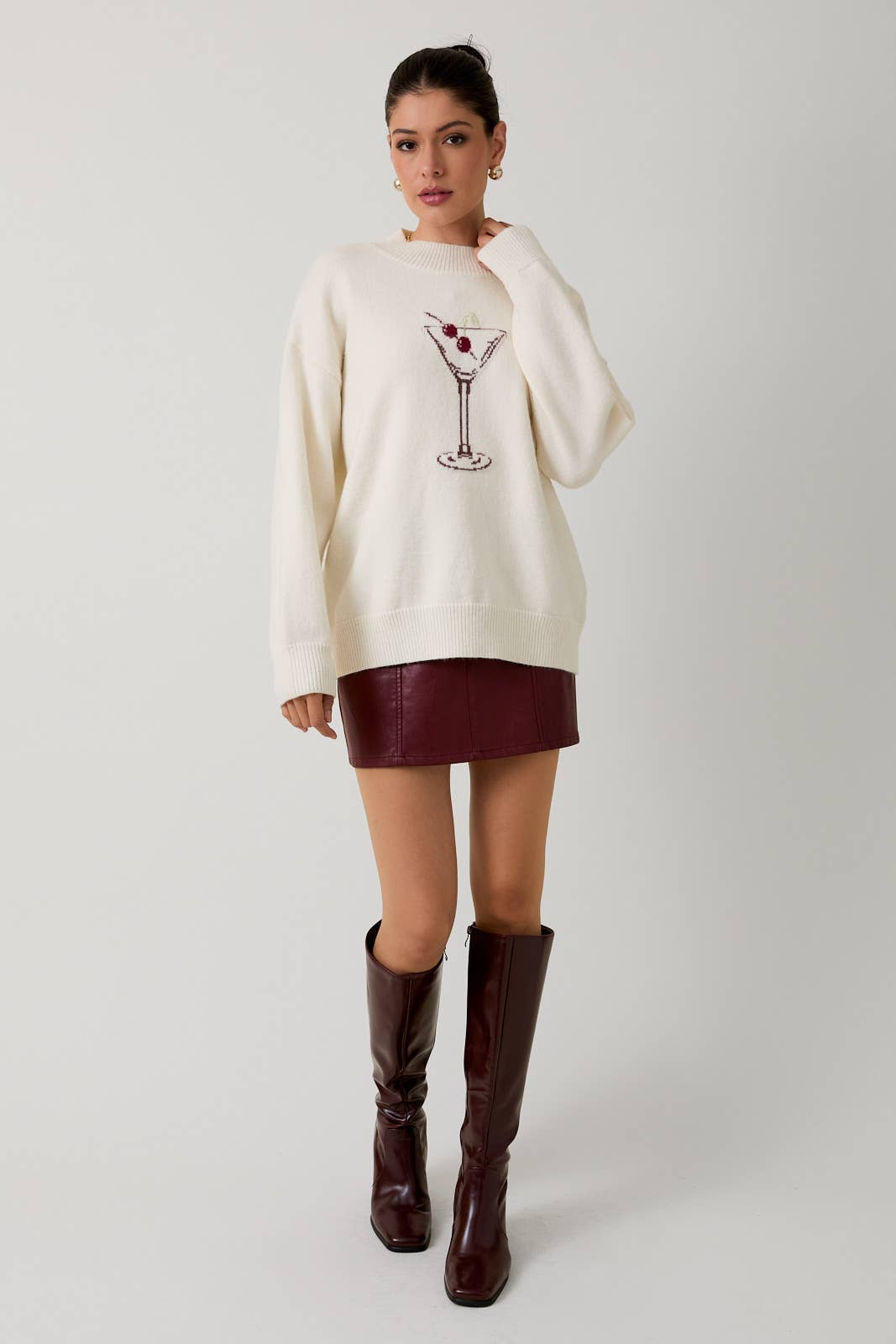 Cherry on Top Graphic Sweater