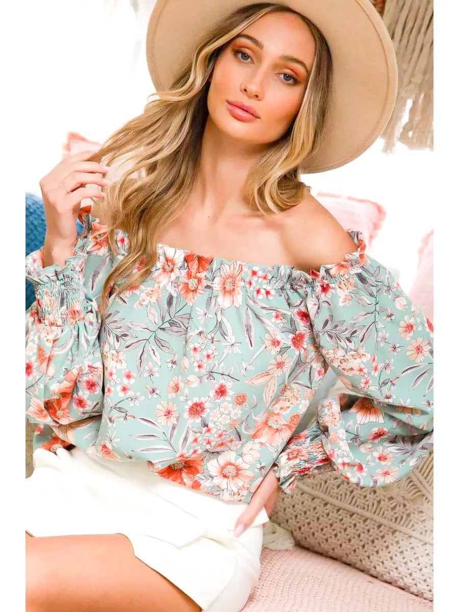 Flirty Floral Bohemian Top