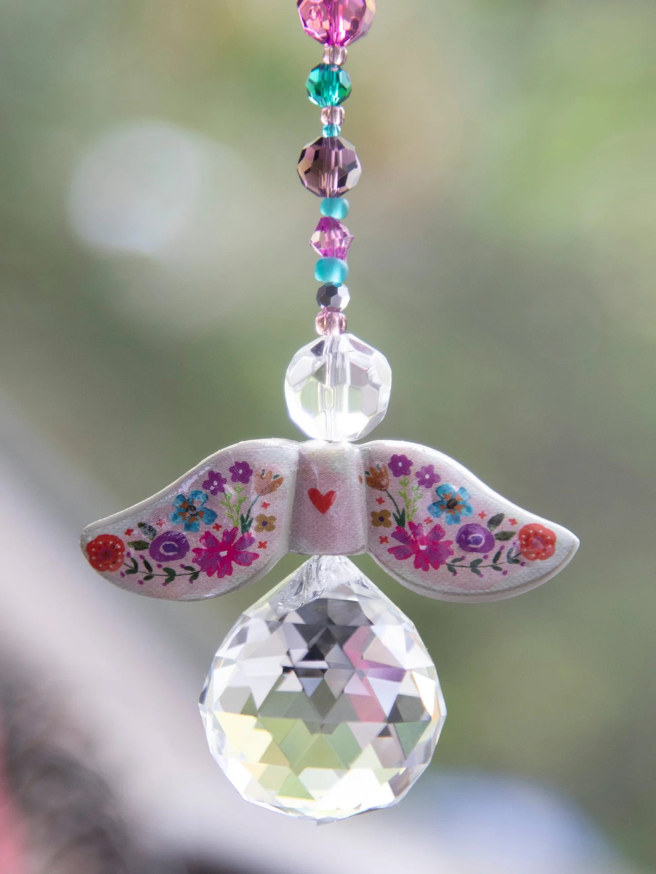 Multicolor Angel Crystal Sun Catcher