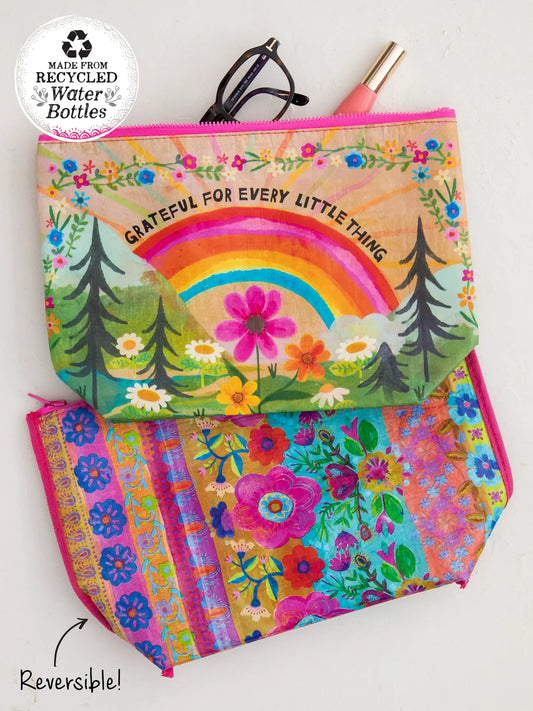 Grateful Recycled Zipper Pouch