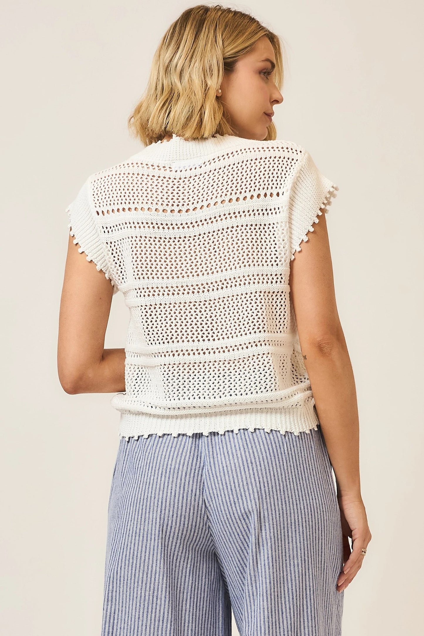 Sweet Spot Ruched V-Neck Knit Top