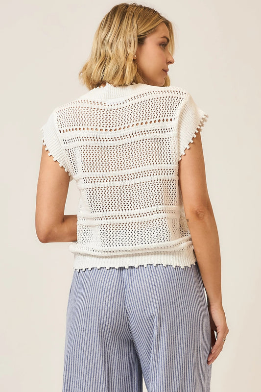 Sweet Spot Ruched V-Neck Knit Top