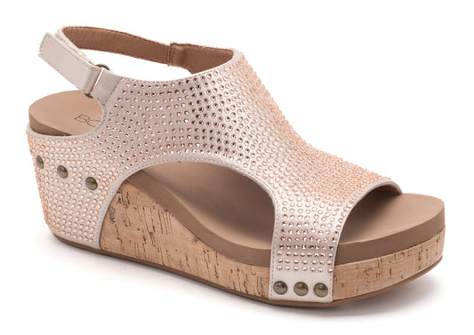 Cokys Champagne Crystal Carley Wedge
