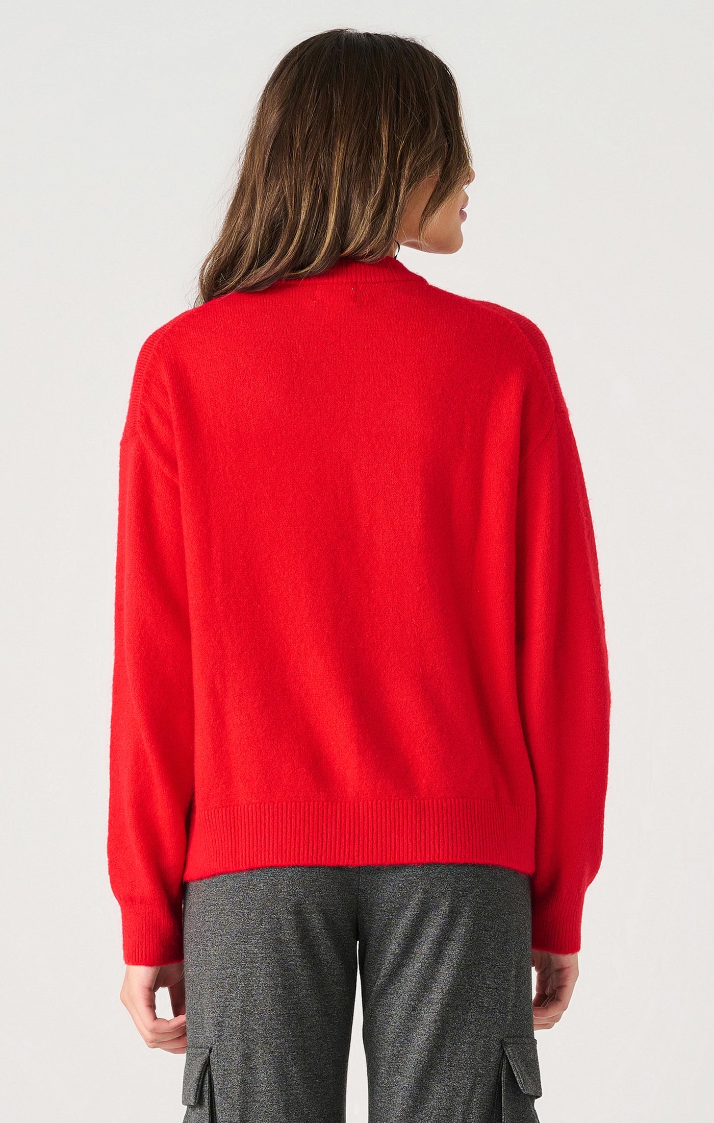 Cherry Red Crystal Embellished Sweater Pizzazz Beloit