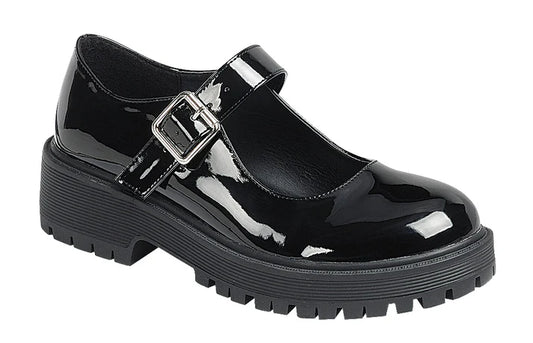 Patent Perfect Chunky Sole Mary Janes