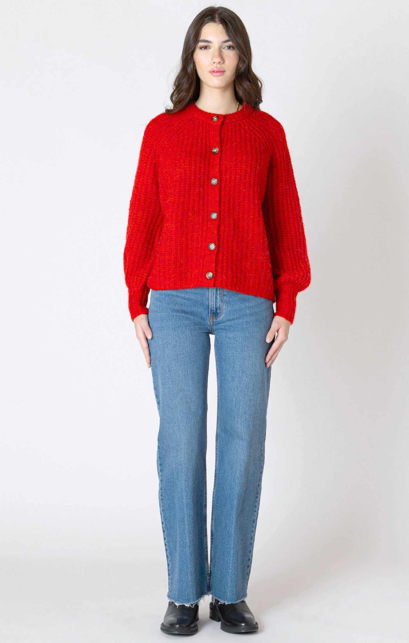 Sweet & Textured Candy Red Cardigan
