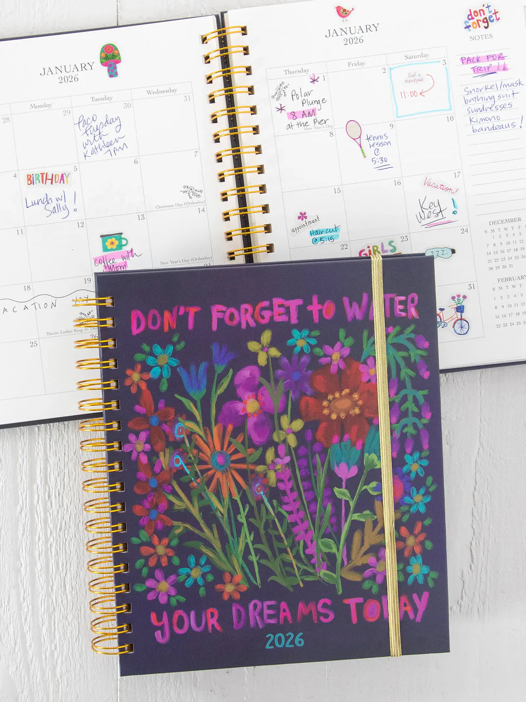 Natural Life Water Your Dreams 2025-26 17 Month Planner