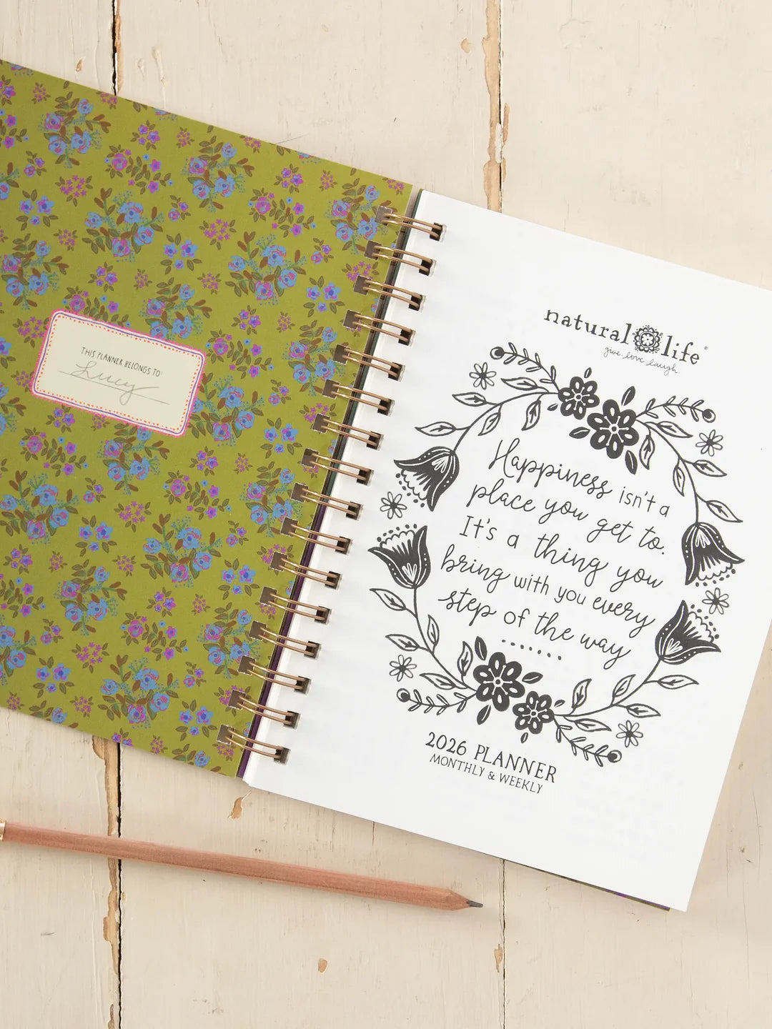 Natural Life 2026 12 Month Planner