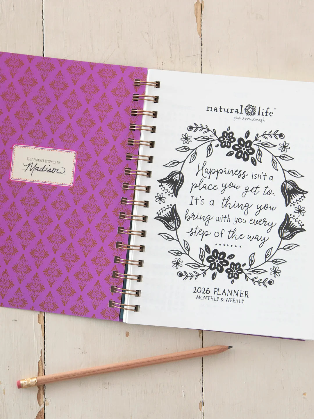 Natural Life 2026 12 Month Planner