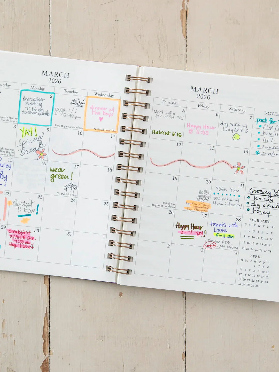 Natural Life 2026 12 Month Planner