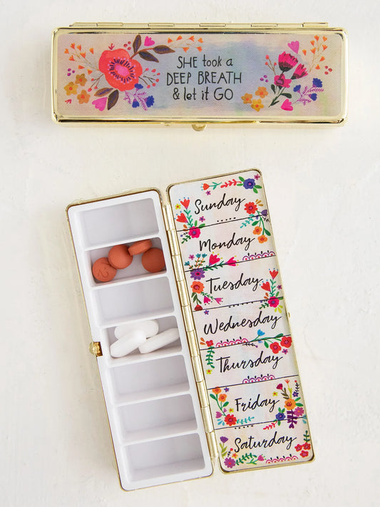 Let It Go Weekly Pill Organizer