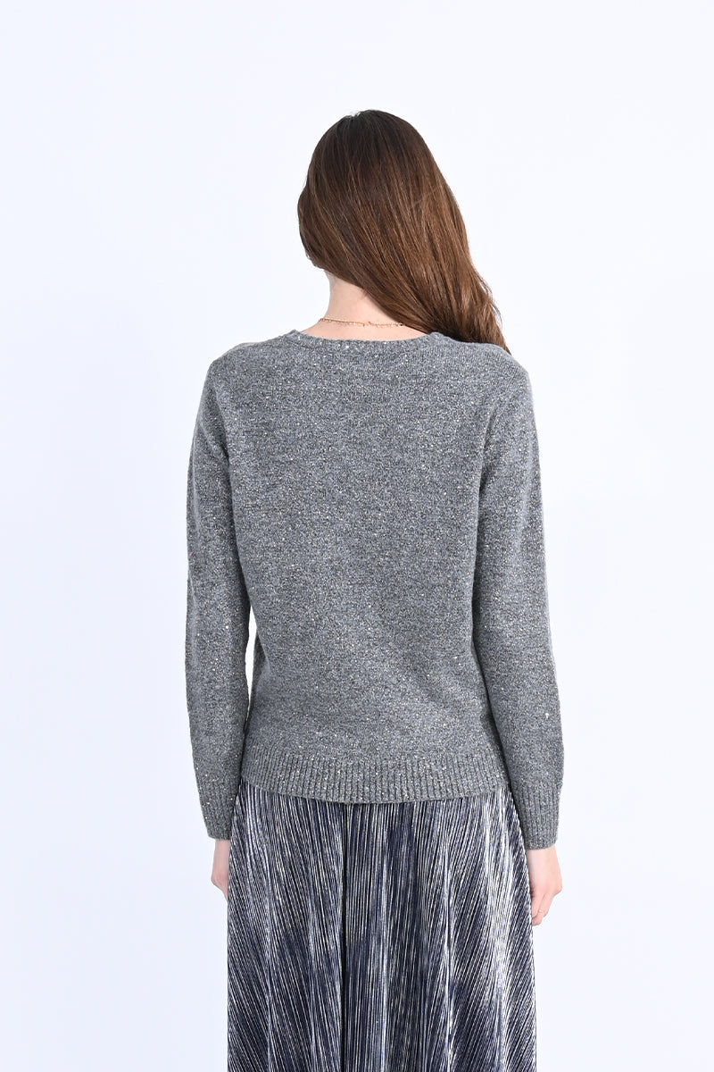 Shimmering Mesh Sweater