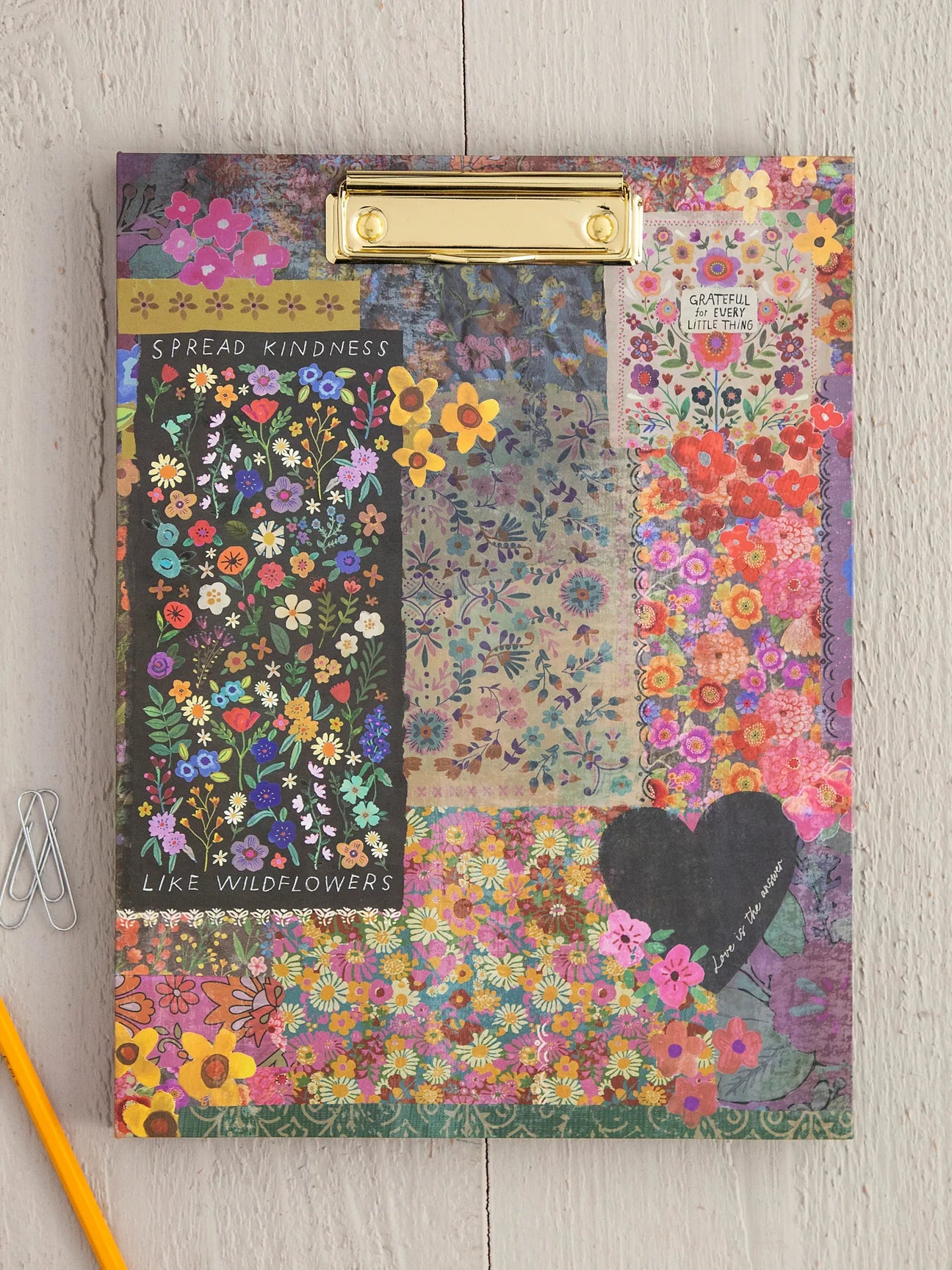 Patchwork Clipfolio with Notepad