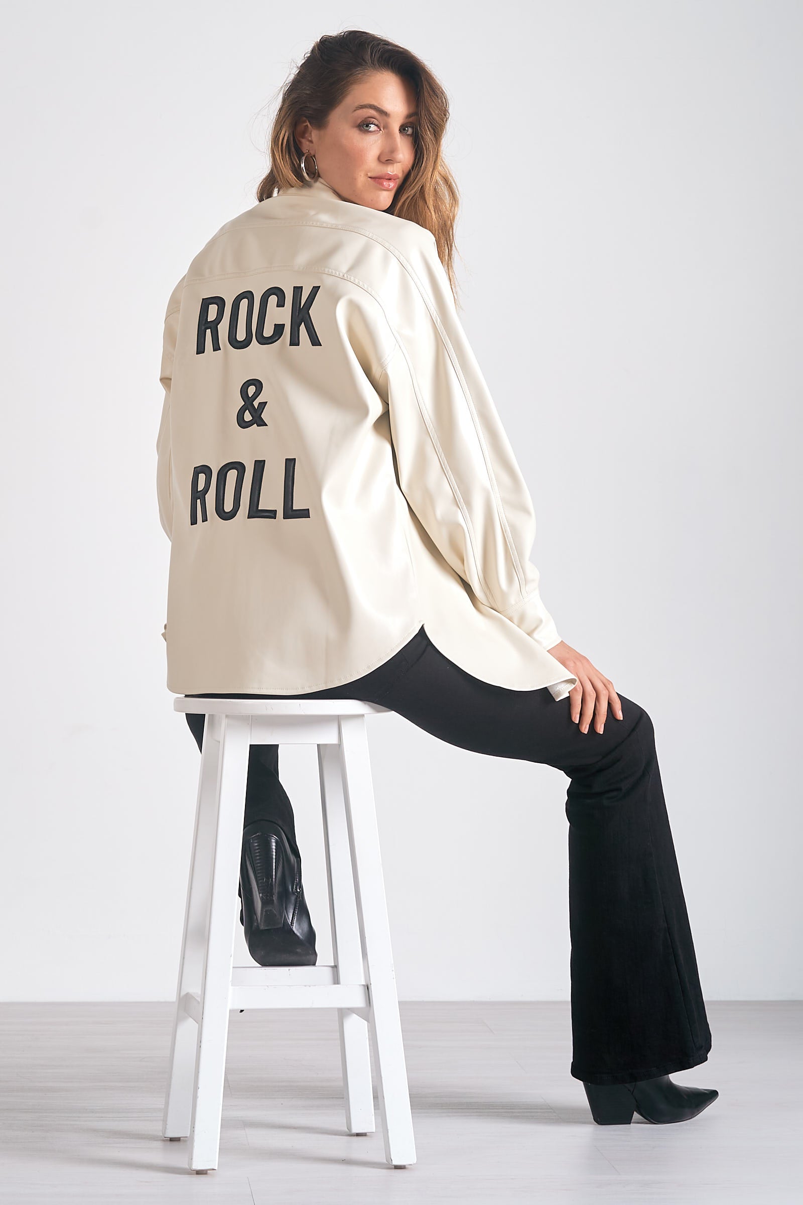 Faux Leather Rock & Roll Jacket Pizzazz Beloit