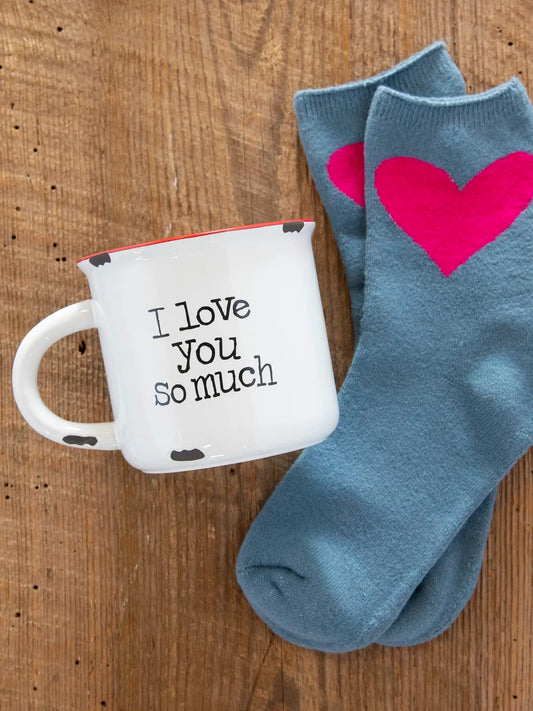 Love You So Much Camp Mug & Sock Set