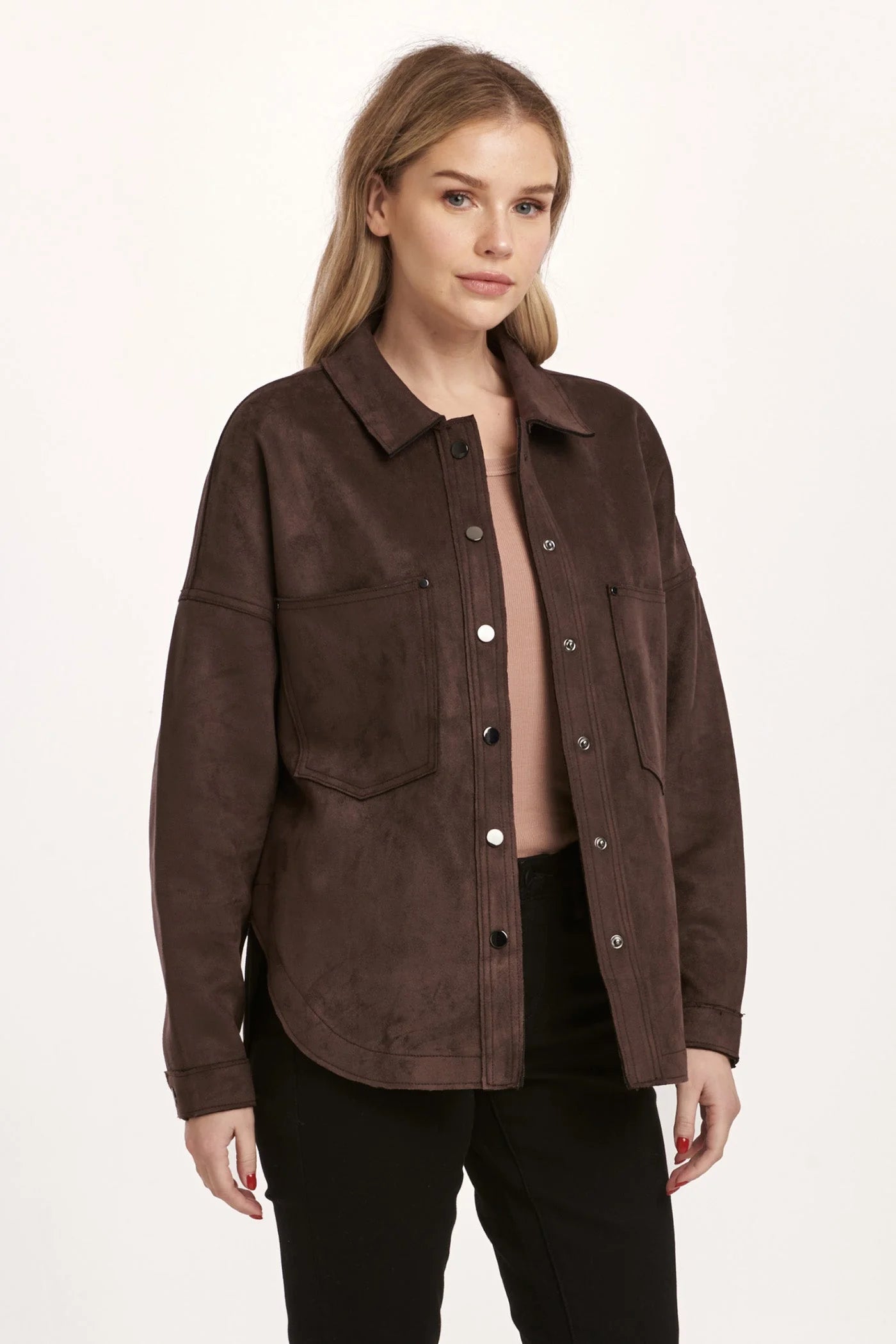 Gina Suede Shirt Jacket Pizzazz Beloit