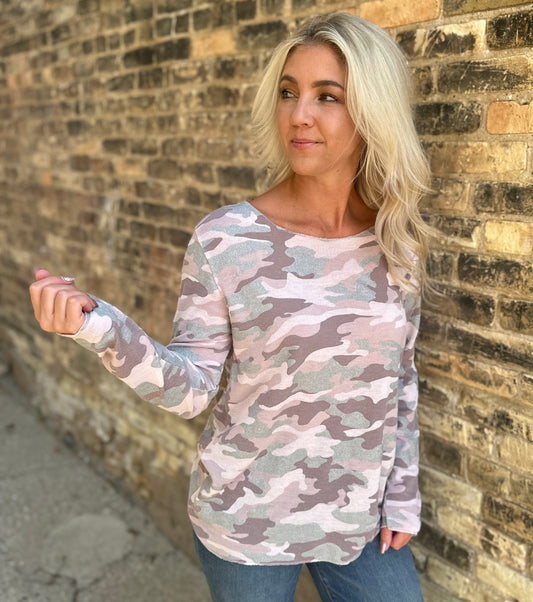 Glam'd Up Camo Top