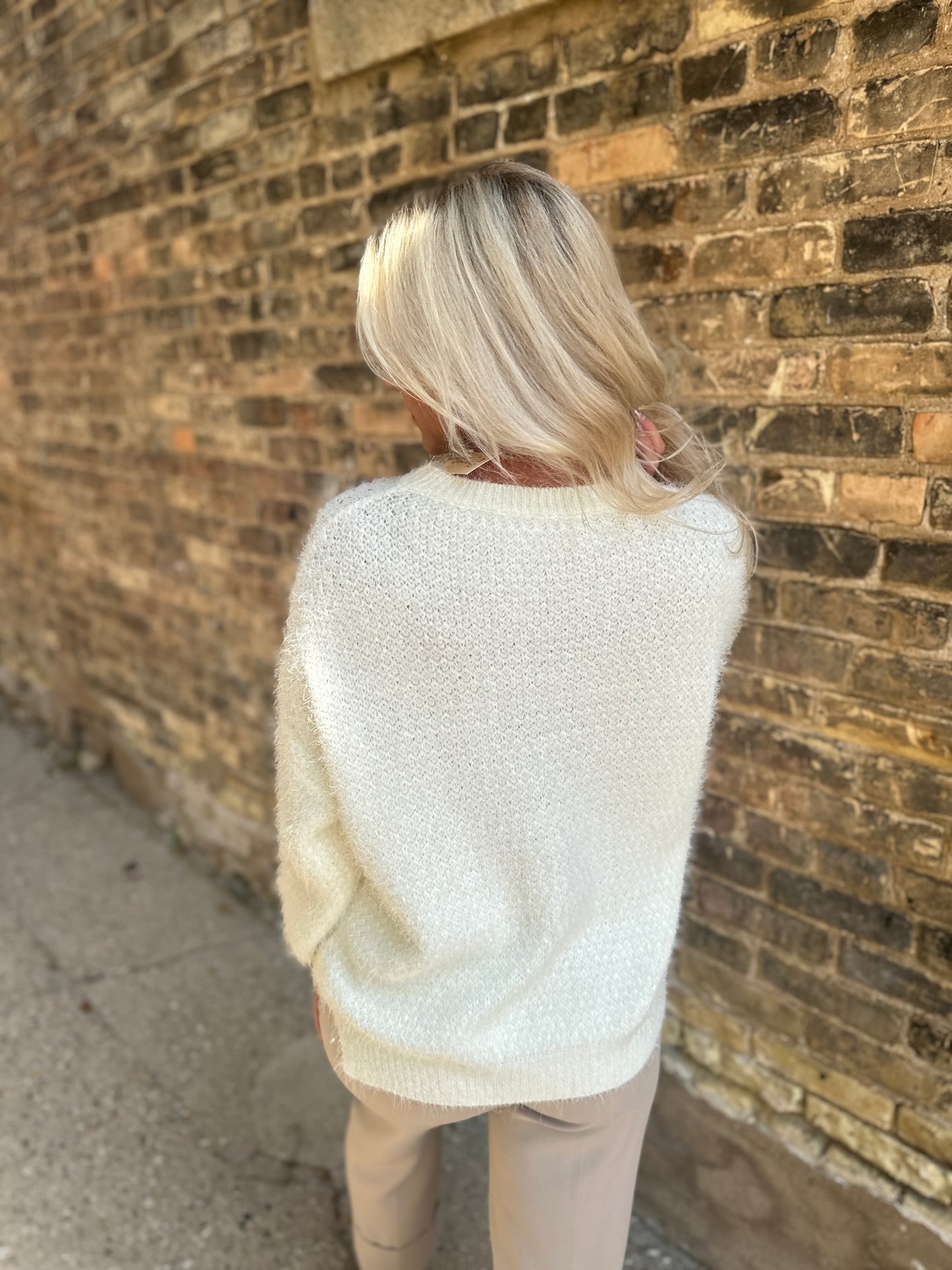 Gold Fleck Shimmer Sweater