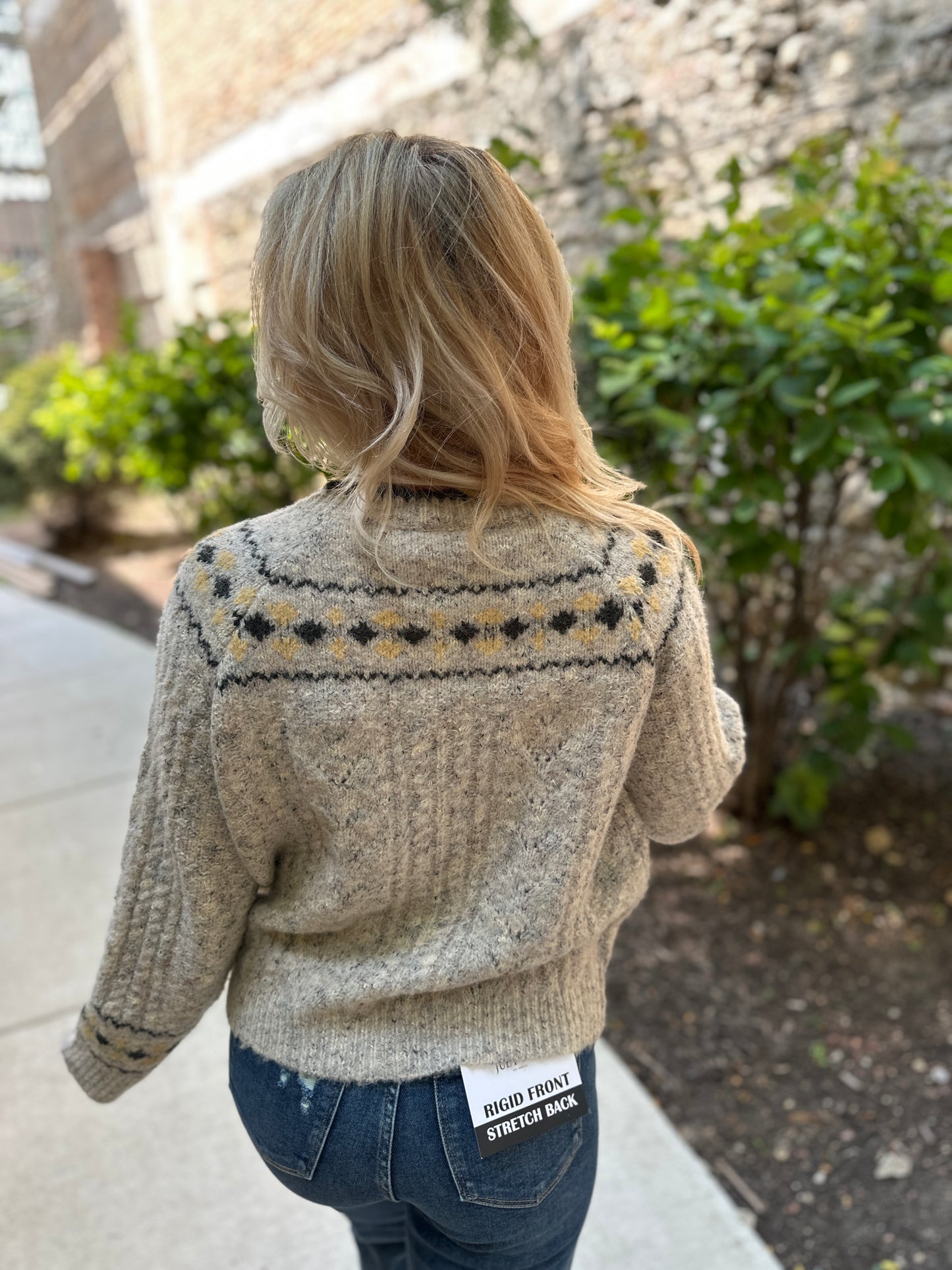 Fair Isle Cardigan Sweater