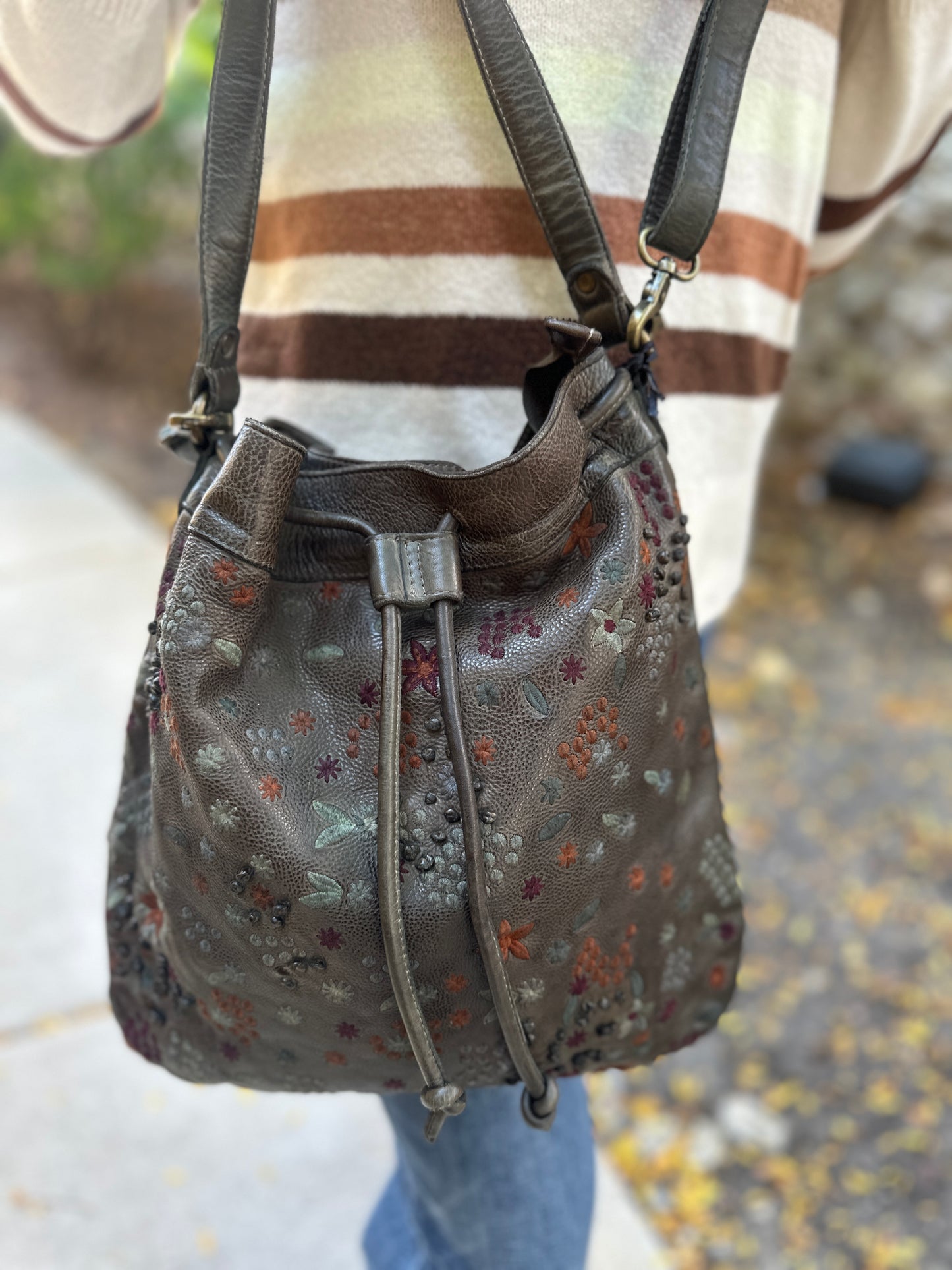 Latico Leather Meadow Handcrafted Leather Shoulder Bag