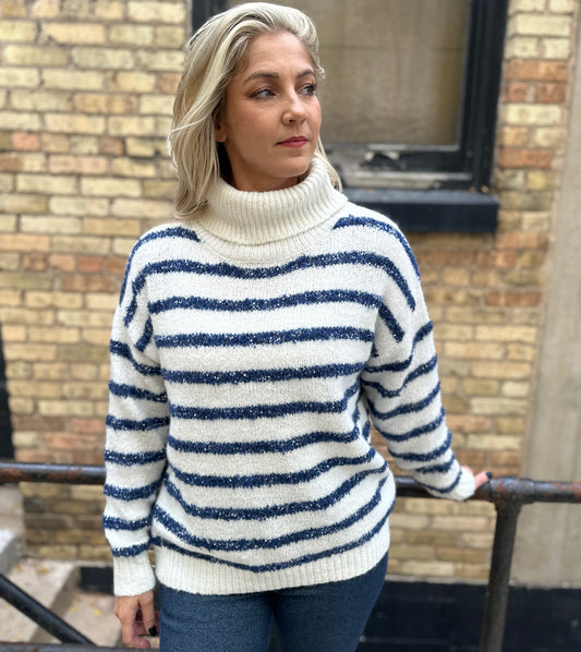 Coastal Glow Turtleneck Sweater